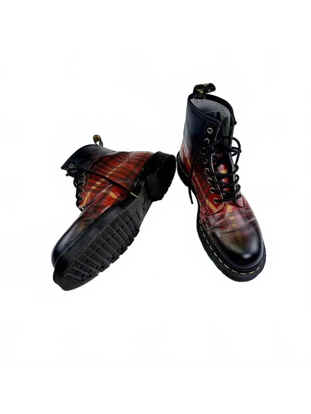 Dr. Martens 1460 McMartens Tartan Leather Boots Men’s Size 9